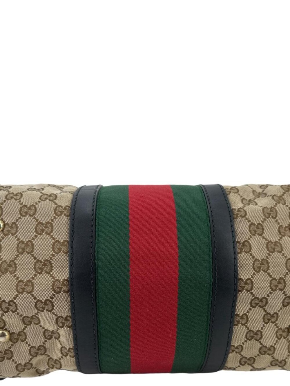 Gucci  Vintage Web Original GG Boston Satchel Bag Beige - Picture 9 of 12